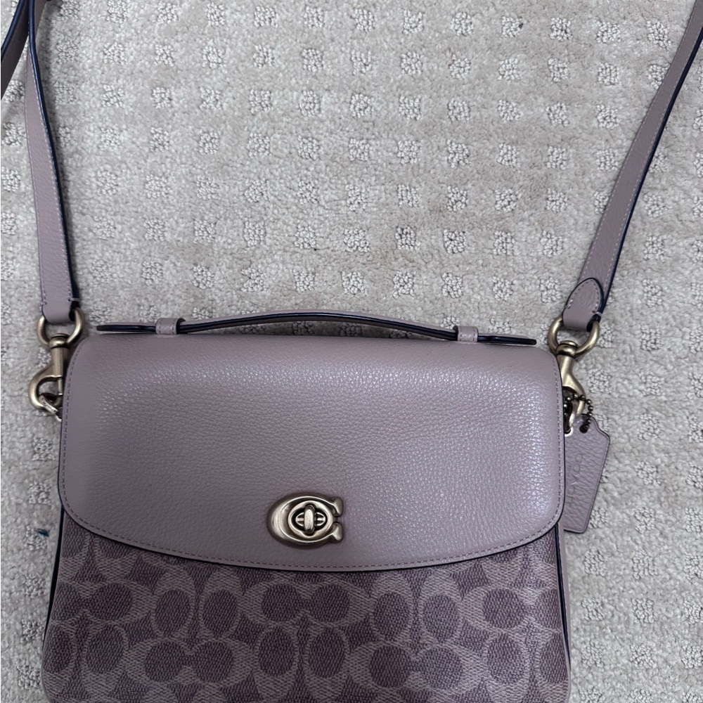 Coach Crossbody Bag - Taupe and Brown